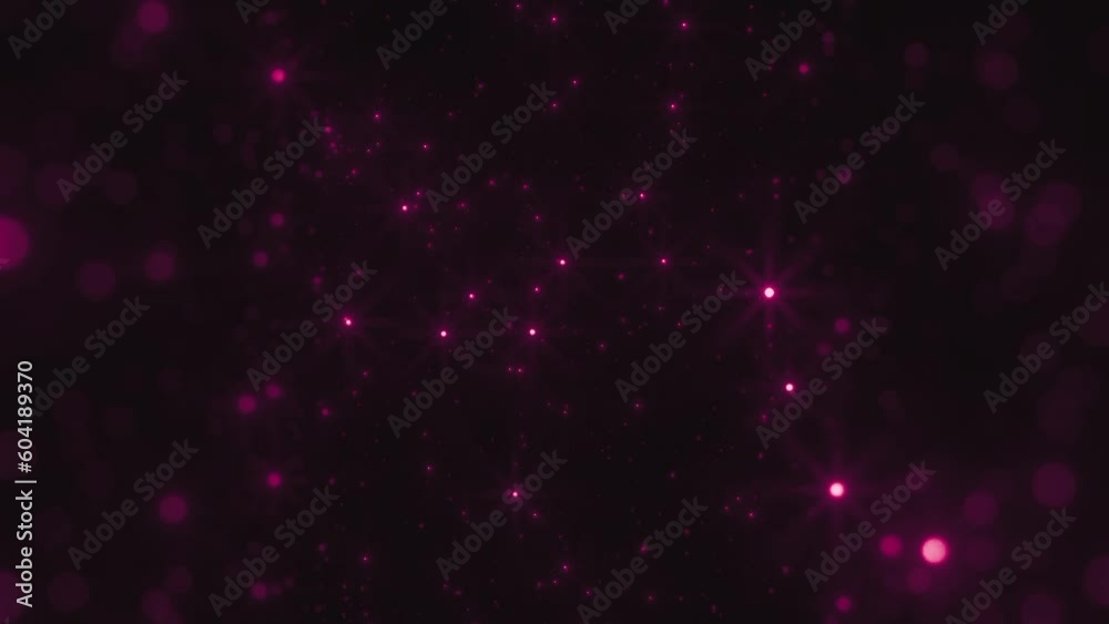 Pink glowing galaxy particles animation Pink glowing galaxy particles animation