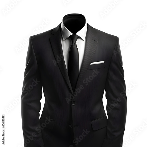 tuxedo suit mockup on transparent background ,generative ai