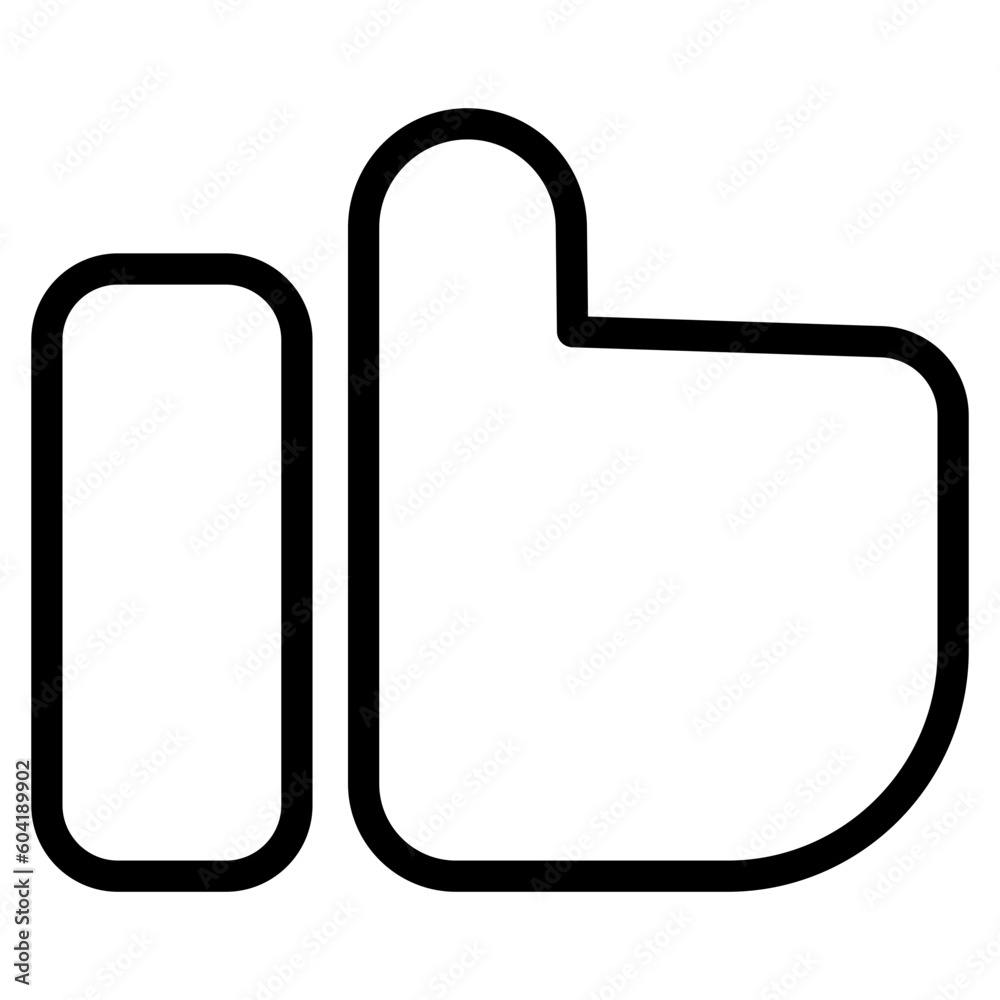 Fototapeta premium Like line icon