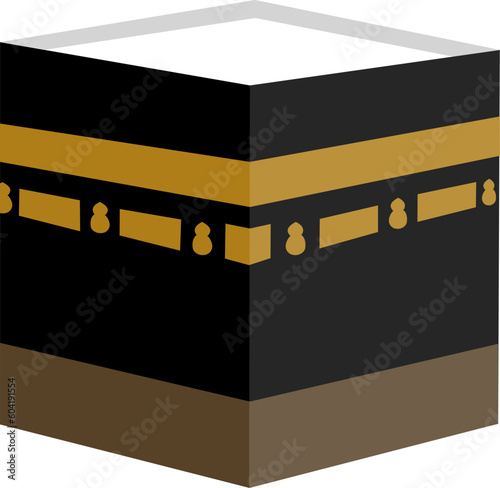 Kaaba in Mecca illustration