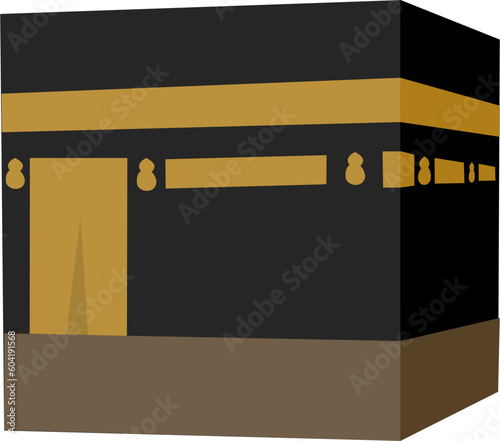 Kaaba in Mecca illustration