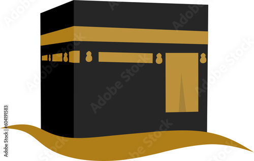Kaaba in Mecca illustration 