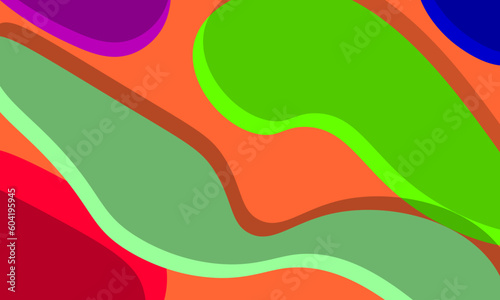 Abstract modern graphic element. Dynamical colored forms and waves. Gradient abstract banner with flowing liquid shapes