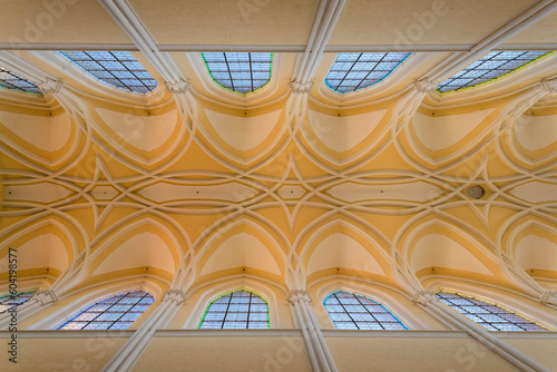 Interior of Cathedral of Assumption of Our Lady and St. John the Baptist, UNESCO World Heritage Site, Kutna Hora