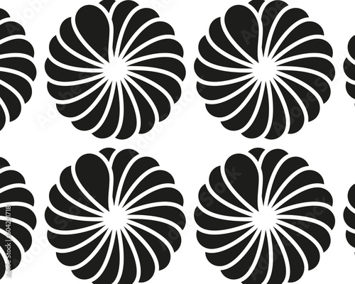 set of black and white icons / pattern design