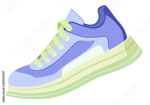 vector illustration of a cross-training sneaker