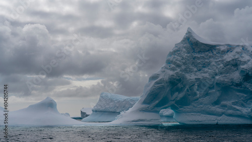 Icebergs, Pleneau Island, Antarctica photo