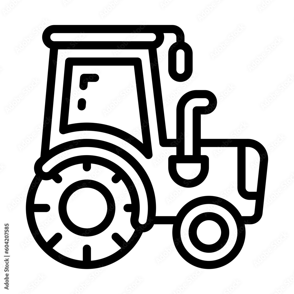 tractor line style icon, vector icon can be used for mobile, ui, web tractor line style icon, vector icon can be used for mobile, ui, web