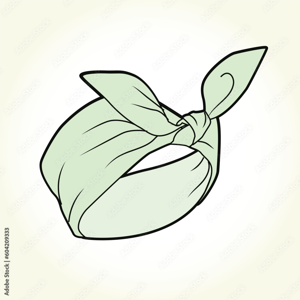 Headscarf vector design mockup template Headscarf vector design mockup template