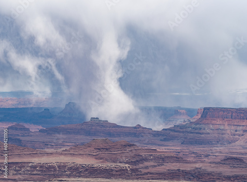 Cloudburst over Buck Canyon, Canyonlands National Park, Utah