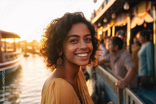 young adult woman, traveler...