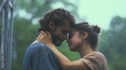 woman and man, couple or fr...