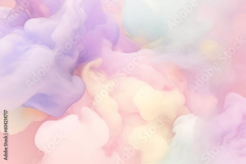 Colorful Clouds Under Sun In Abstract Pattern Design In Photoshop,