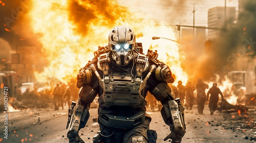 scary robot is a weapon in ...