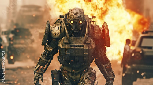 scary robot is a weapon in ...