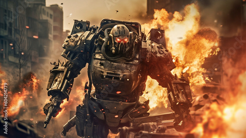 scary robot is a weapon in ...