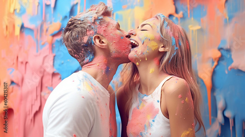 young adult woman and man a...