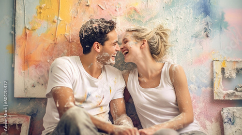 young adult woman and man a...