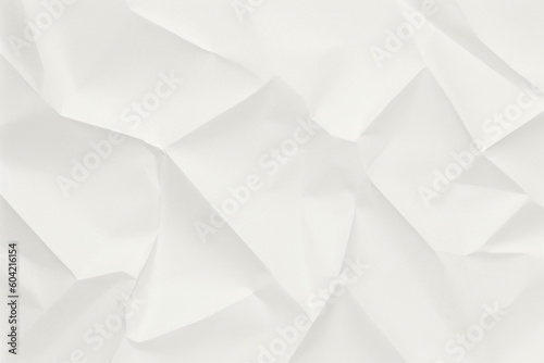 White Crumpled Paper Background Texture, In The 