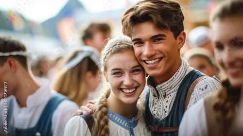 teenager girl and boy wears...