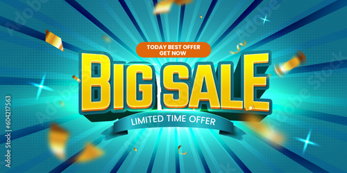 Big sale 3d editable text effect template style