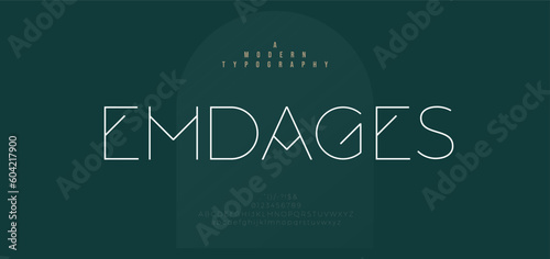 Minimal modern logo alphabet fonts. Typography minimalist urban digital neon future creative logos font. vector illustration