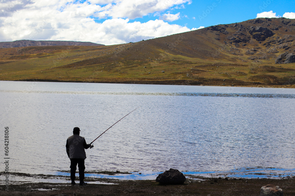 fishing on the lake laguna, de pesca en la Laguna fishing on the lake laguna, de pesca en la Laguna