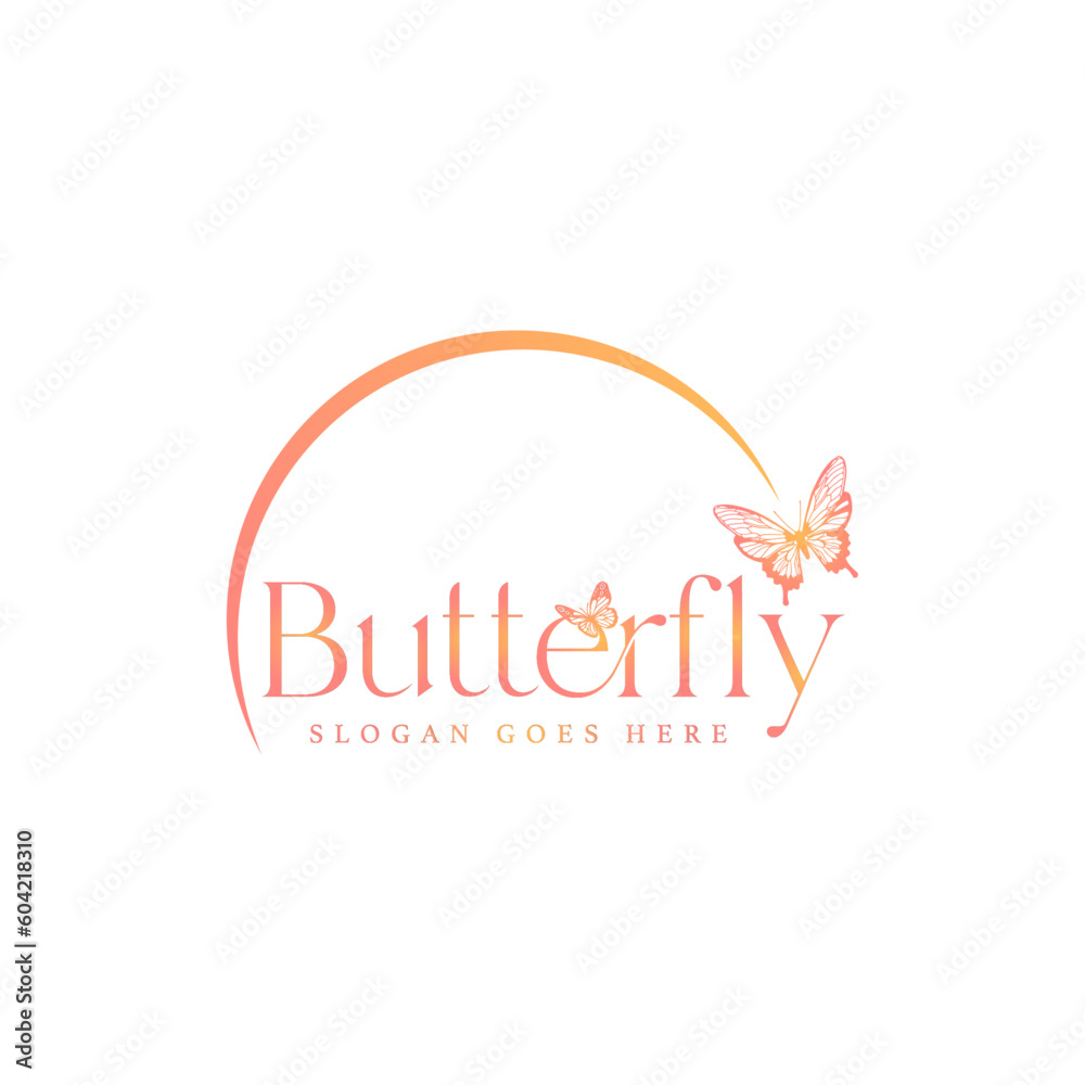 Free vector butterflies silhouettes set.
