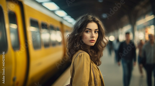 young adult woman is waitin...