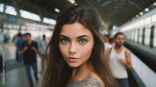 young adult woman is waitin...