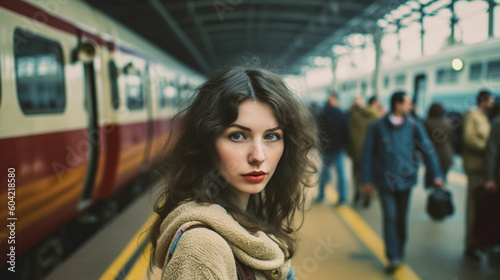 young adult woman is waitin...
