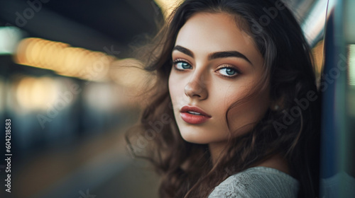 young adult woman is waitin...