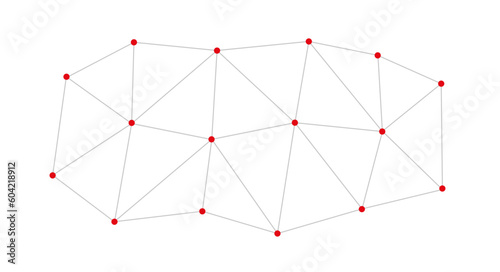 Social media concept. Social connections, connecting people net, social network. Flat vector illustration
