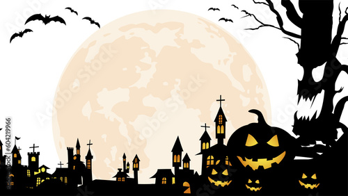 The spooky night background. Spooky night halloween background. Halloween theme dark background. Halloween spooky night background
