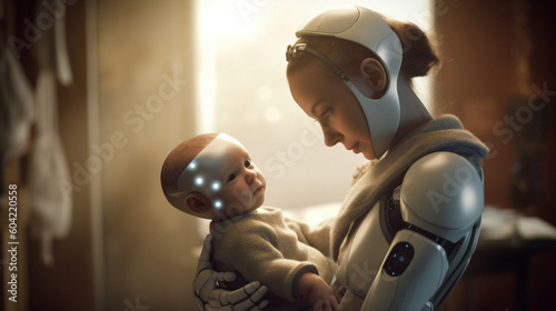 female robot or cyborg care...