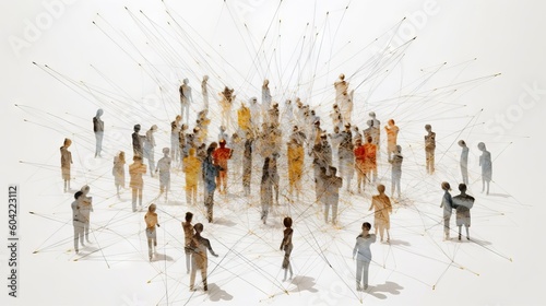 A group of people in a high state of engagement, spiritually and mentally connected to achieve a desired goal. Generative AI