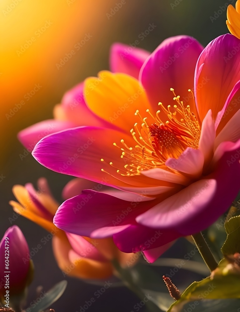 Fototapeta premium close up of pink flower