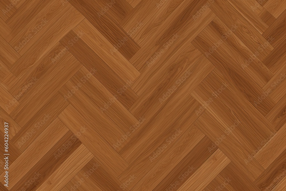 stylish chevron patterned wooden floor Generative AI stylish chevron patterned wooden floor Generative AI