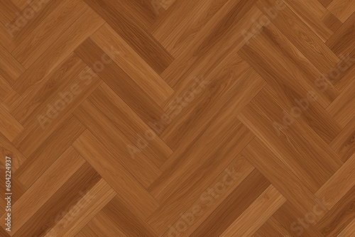 stylish chevron patterned wooden floor Generative AI