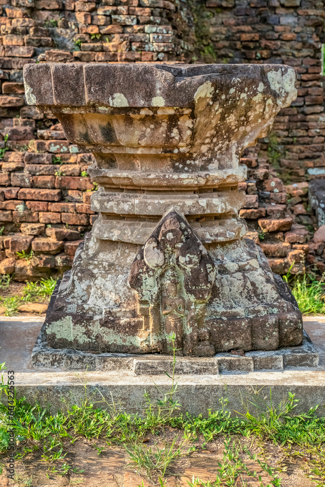 MY SON SANCTUARY IS A LARGE COMPLEX OF RELIGIOUS RELICS COMPRISES CHAM ARCHITECTURAL WORKS. A UNESCO WORLD HERITAGE SITE IN QUANG NAM, VIETNAM. LOCATED ABOUT 30 KM WEST OF HOI AN ANCIENT TOWN. MY SON SANCTUARY IS A LARGE COMPLEX OF RELIGIOUS RELICS COMPRISES CHAM ARCHITECTURAL WORKS. A UNESCO WORLD HERITAGE SITE IN QUANG NAM, VIETNAM. LOCATED ABOUT 30 KM WEST OF HOI AN ANCIENT TOWN.