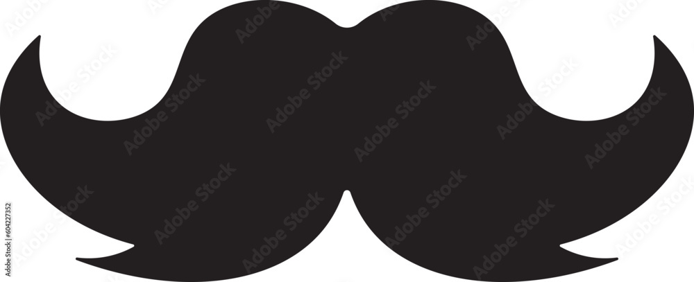 Mustache Flat Vector Icon Illustration Mustache Flat Vector Icon Illustration