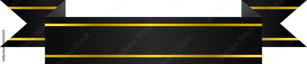 ribbon illustration with gold stripe ribbon illustration with gold stripe