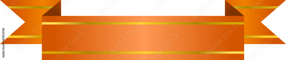 ribbon illustration with gold stripe ribbon illustration with gold stripe
