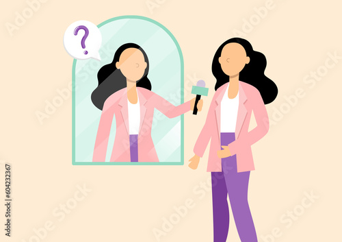 Business person self introduction self-talk