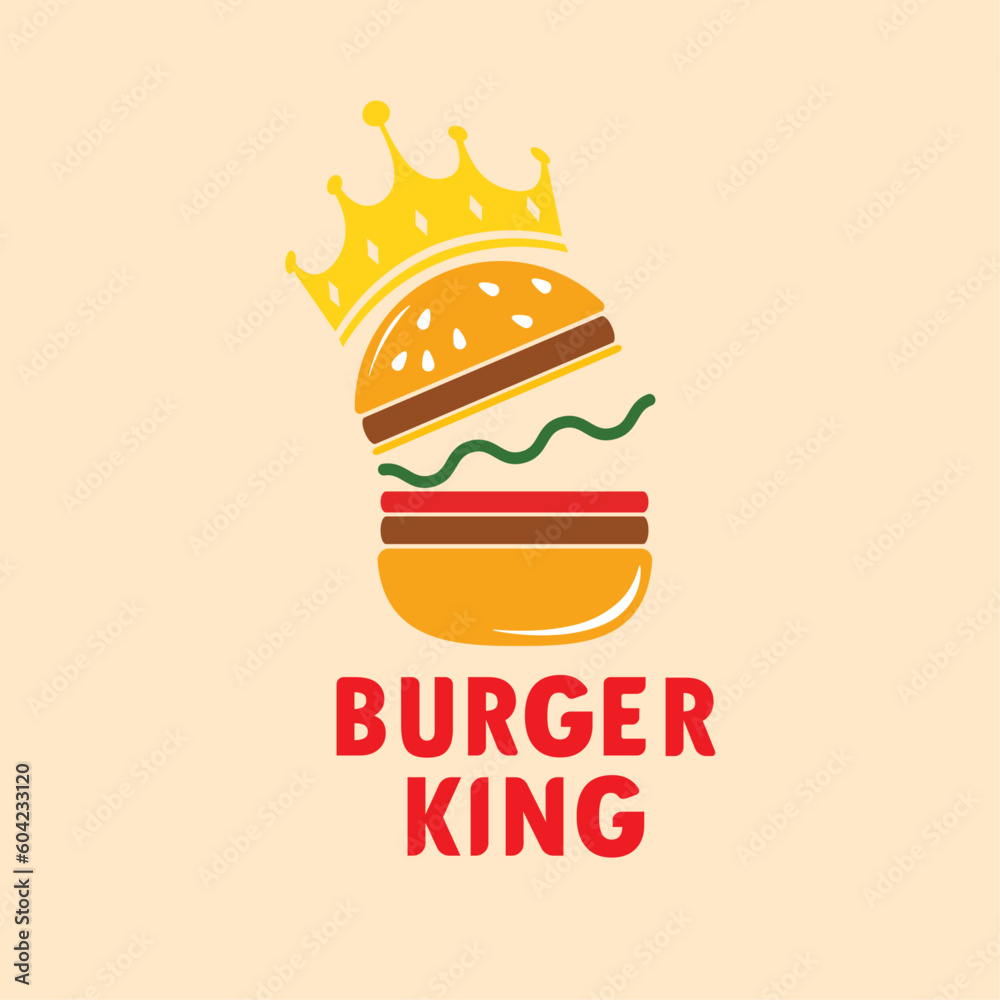 Burger King Logo Redesign Stock Vector Adobe Stock