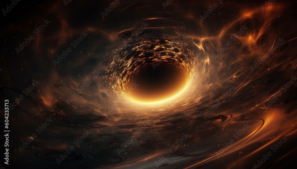 Fototapeta premium A digitally generated image of a multi colored galaxy backdrop generated by AI