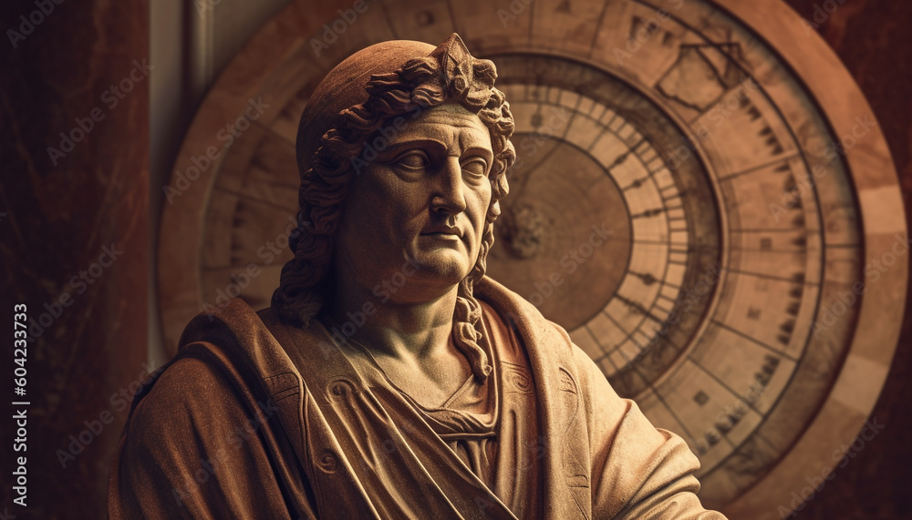 Naklejka premium The old cathedral gothic altar is a symbol of spirituality generated by AI