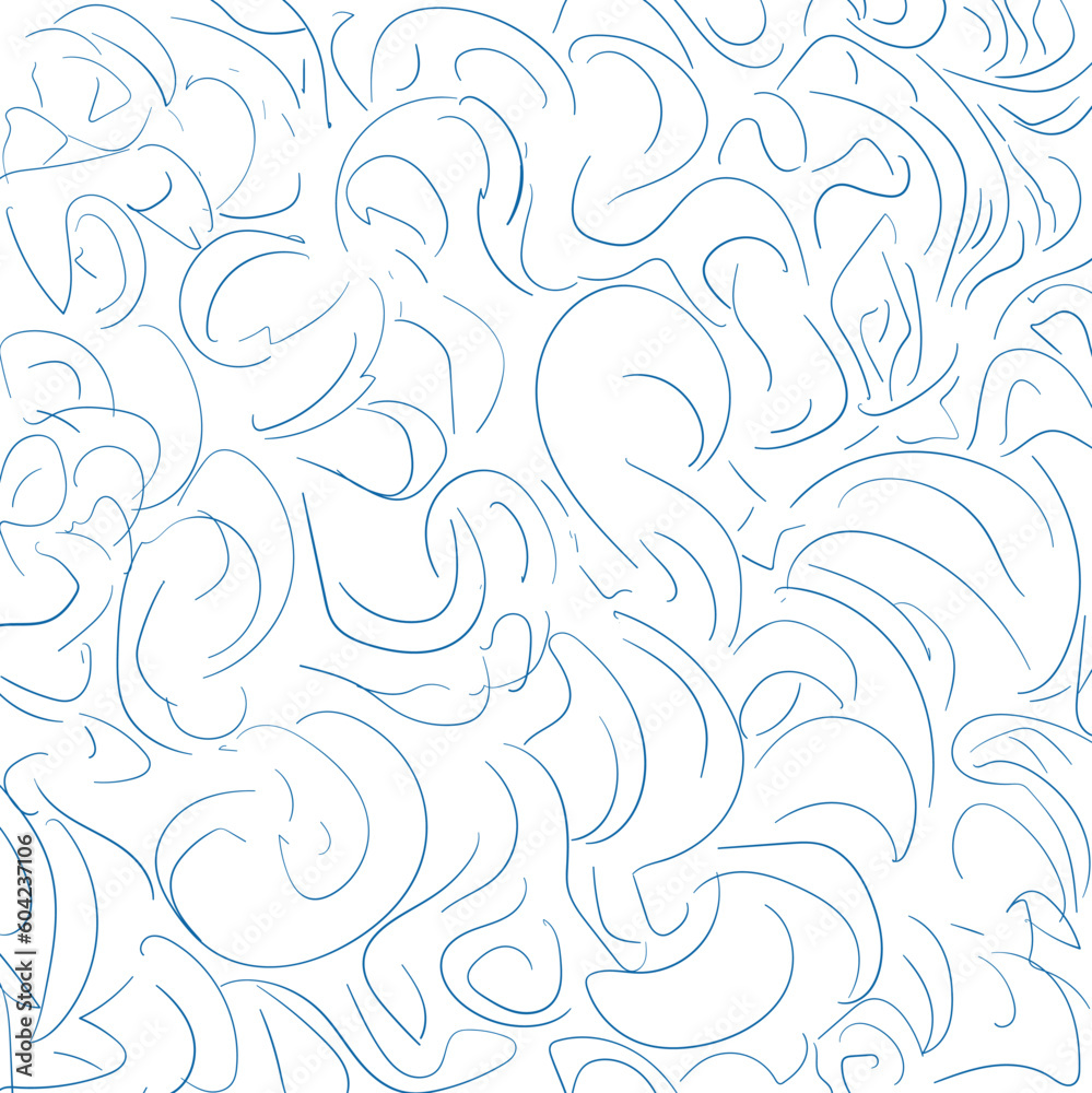 Line art imitates large clouds or accumulation of gas with smoke