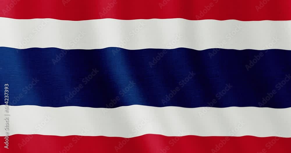 Thai flag seamless loop animation. 4k animation background with the flag of Thailand. 4k resolution animated backdrop. Thai flag seamless loop animation. 4k animation background with the flag of Thailand. 4k resolution animated backdrop.