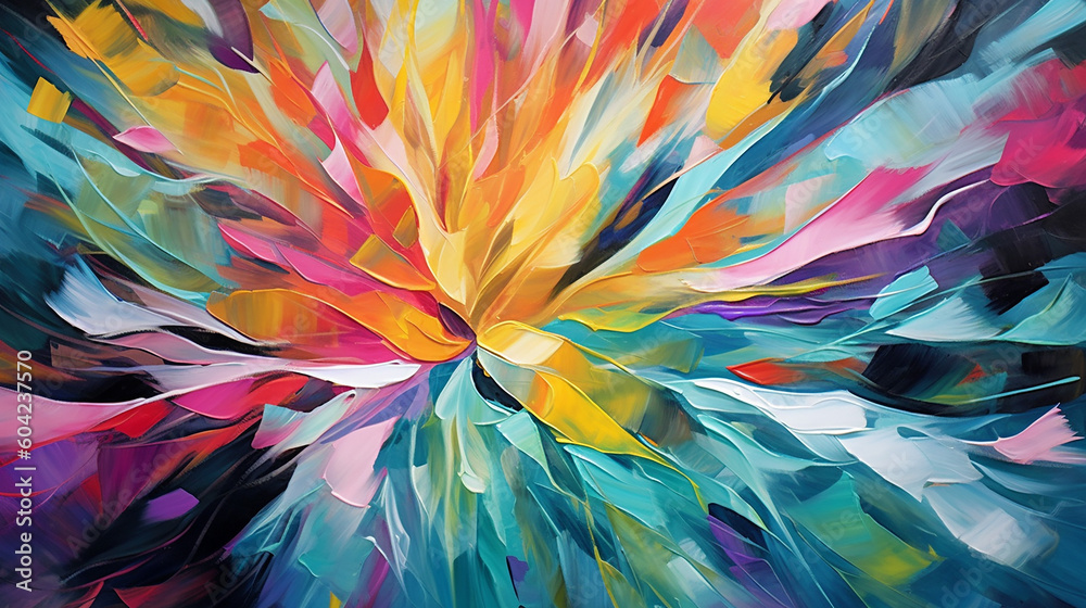 Colorful abstract flower art. Colorful abstract flower art.